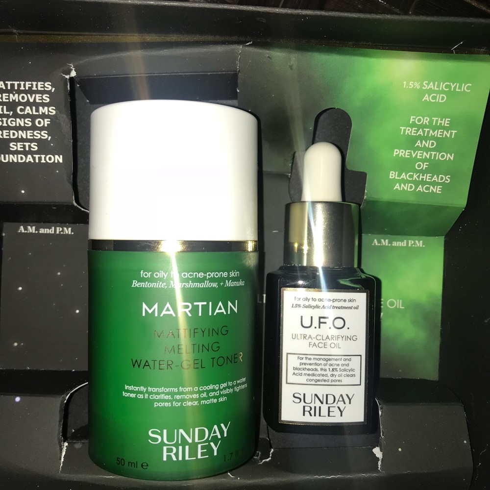Sunday Riley UFO toner & face oil 🛸